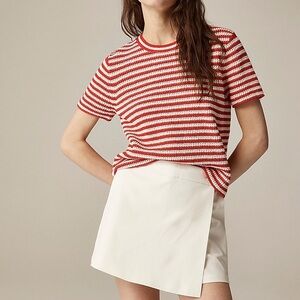 J. Crew Wrap Front Skort in Bi-Stretch Cotton Blend